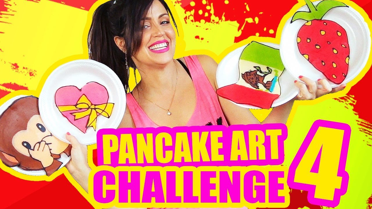 DIBUJANDO CON COMIDA! Emoji, Bandera de Mexico y MAS! Pancake Art Challenge RETO - SandraCiresArt