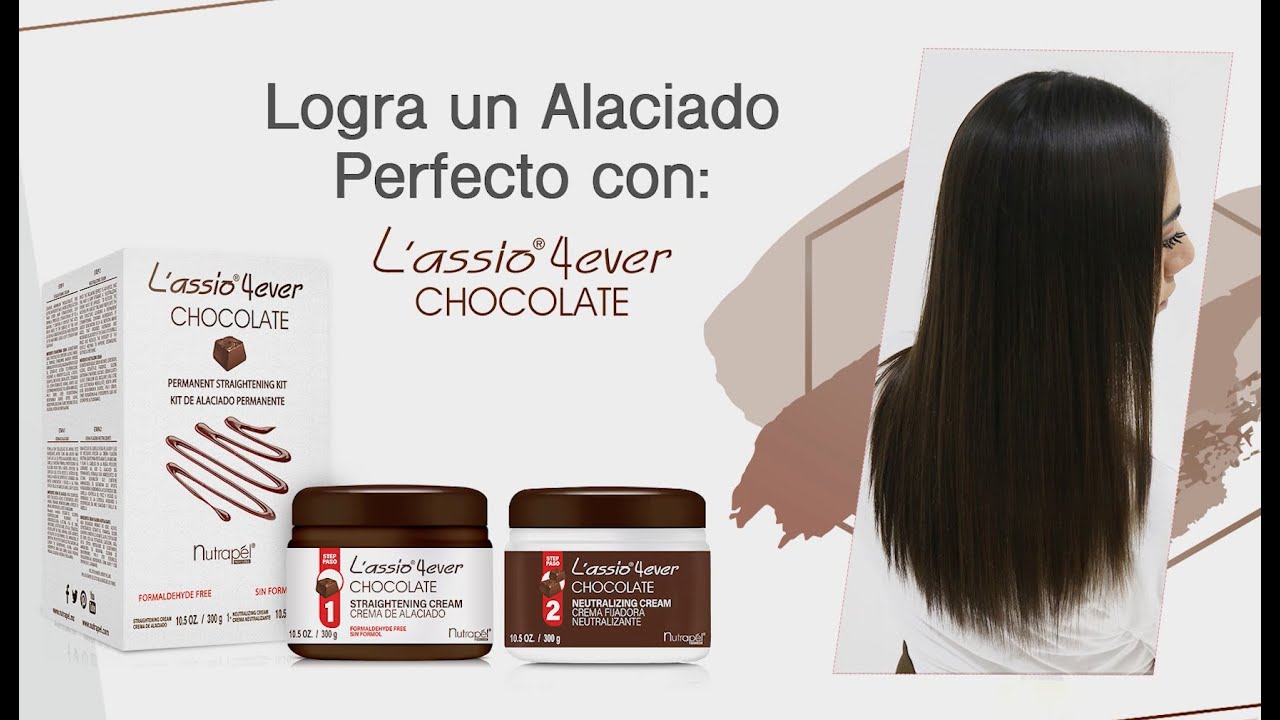 🍫 Logra un Alaciado Permanente perfecto con #Chocolate L'assio 4ever 🍫
