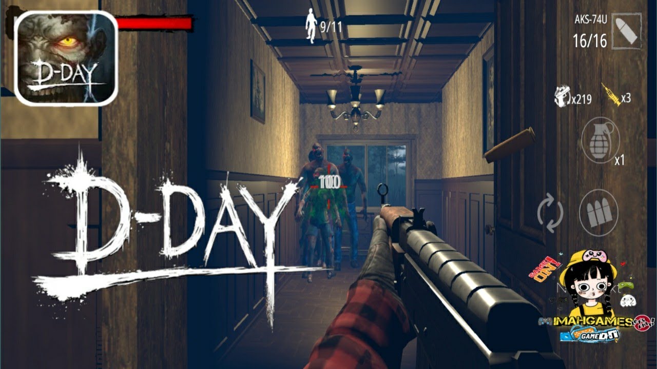 ZOMBIE HUNTER D-DAY (ANDROID) SHOOTER GAMEPLAY