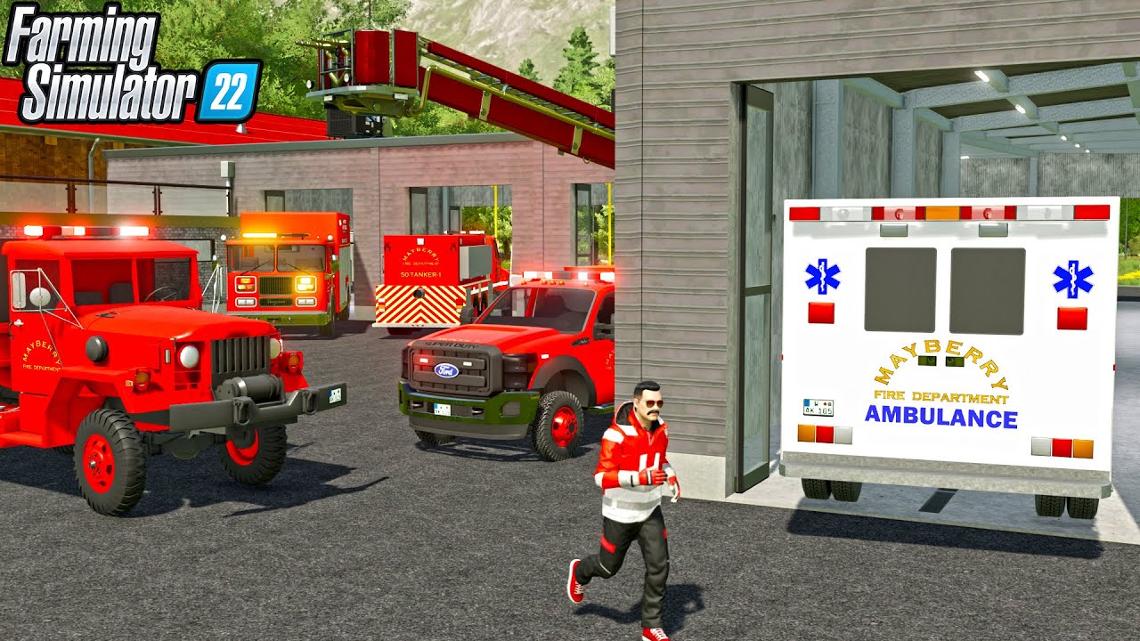 MOVING TO A NEW FIRE STATION | Farming Simulator 22