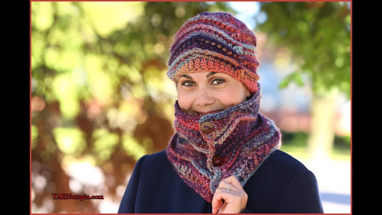 How to Crochet Tutorial: DIY Grab n' Go Cowl Neck Scarf by YARNutopia