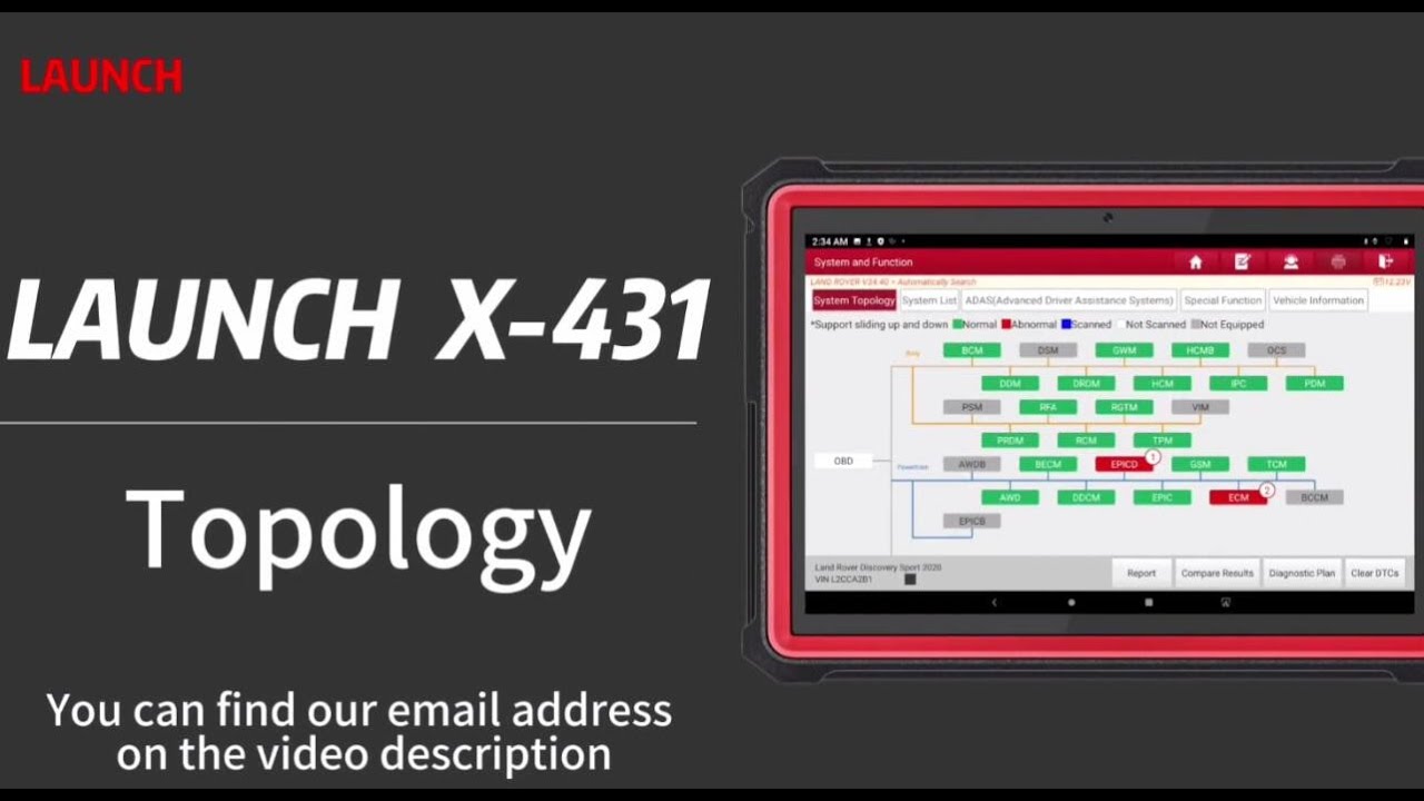 How to Use Topology Map on Launch X431 Tool?- launchx431.fr