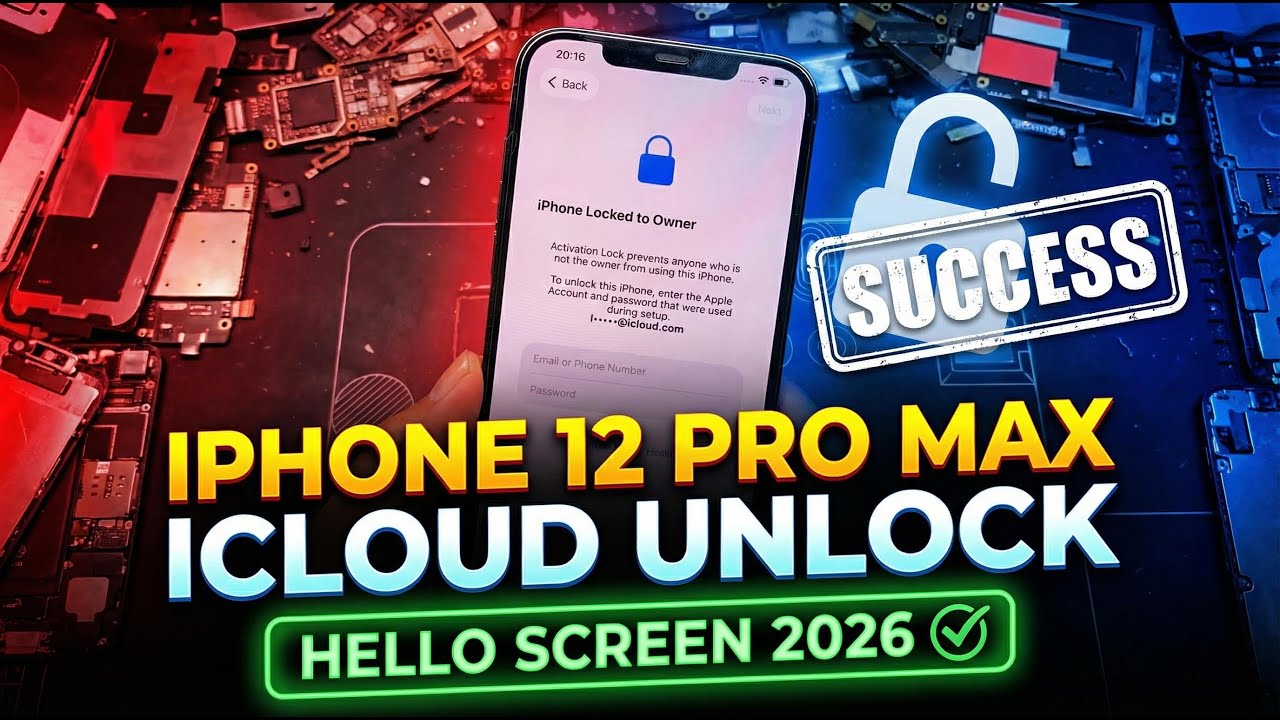 iPhone 12 Pro Max iCloud Unlock 2026 | Hello Screen Bypass with iRemoval PRO