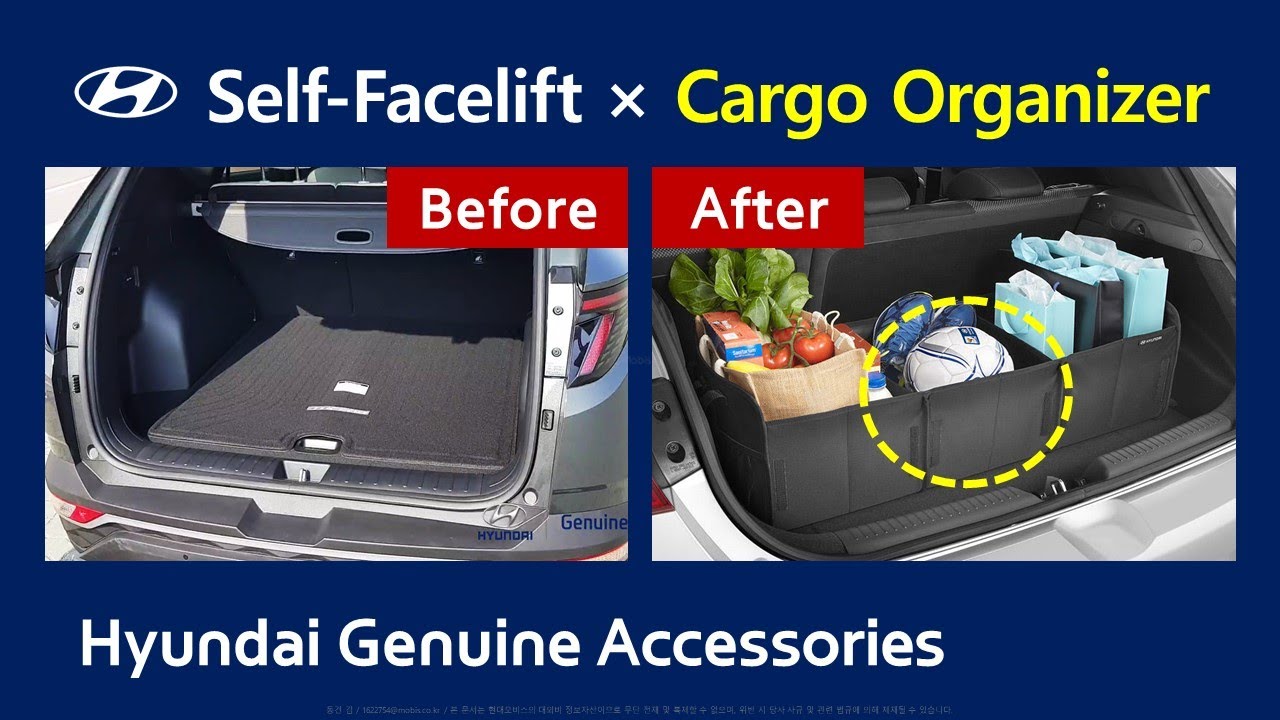[Self-Facelift] Hyundai Cargo Organizer - Genuine Accessories 현대모비스 카고오거나이저