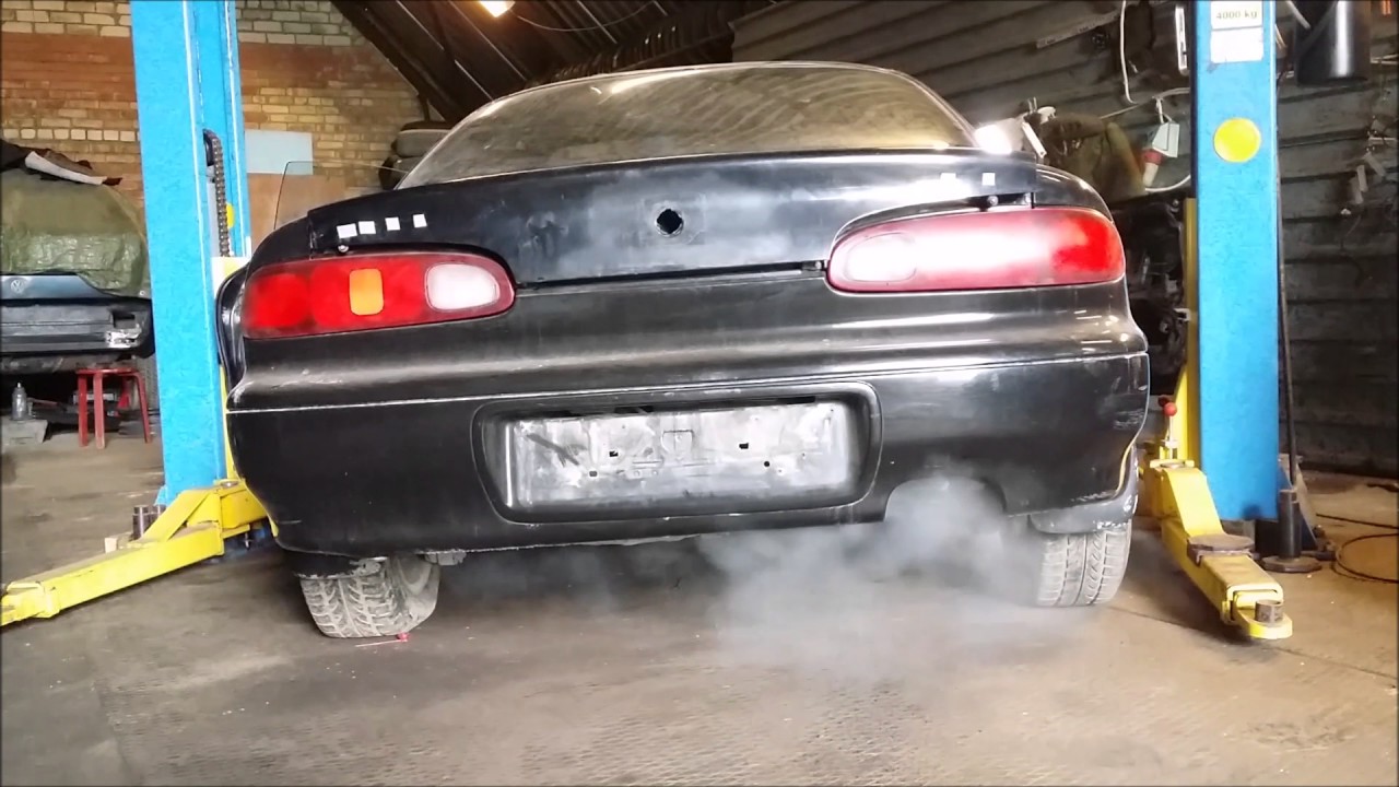 Mazda MX-6 GE 2.5l V6 straight pipes, rear muffler delete, very loud