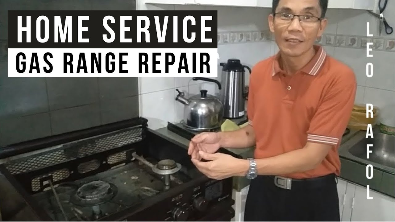 Home Service:  Gas Range Repair, Clog, How to Adjust Air Flow, Poor gas combustion | Leopoldo Rafol