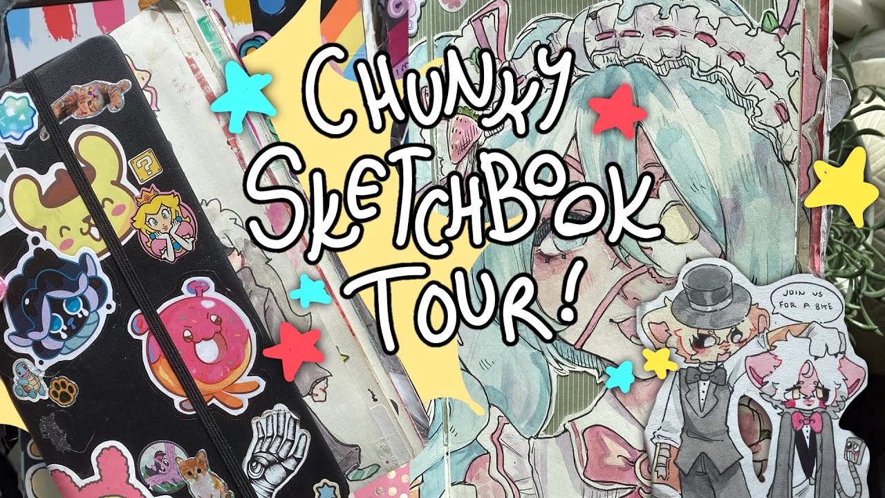 Chunky sketchbook tour!