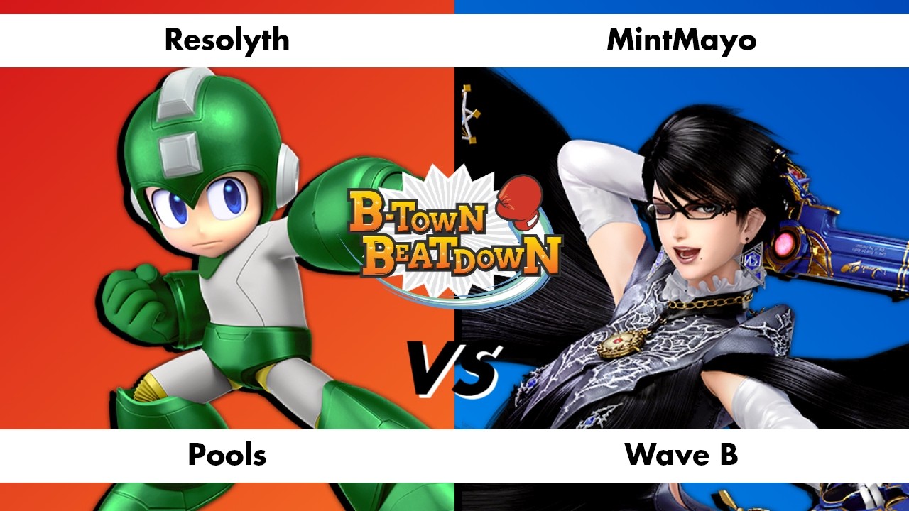 B-Town Beatdown 96 Pools: Resolyth (Mega Man) vs MintMayo (Bayonetta)
