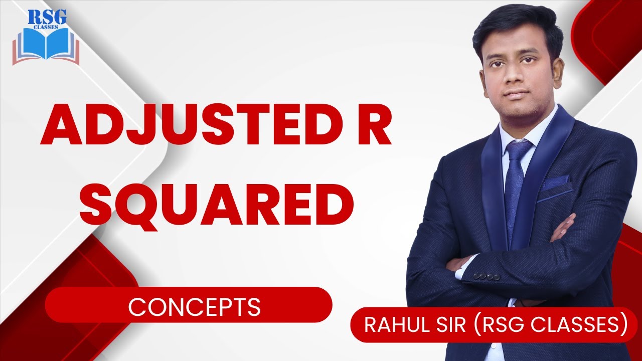 Adjusted R squared  Explained By Rahul Sir || RSG Classes || Econometrics || Sem - 4