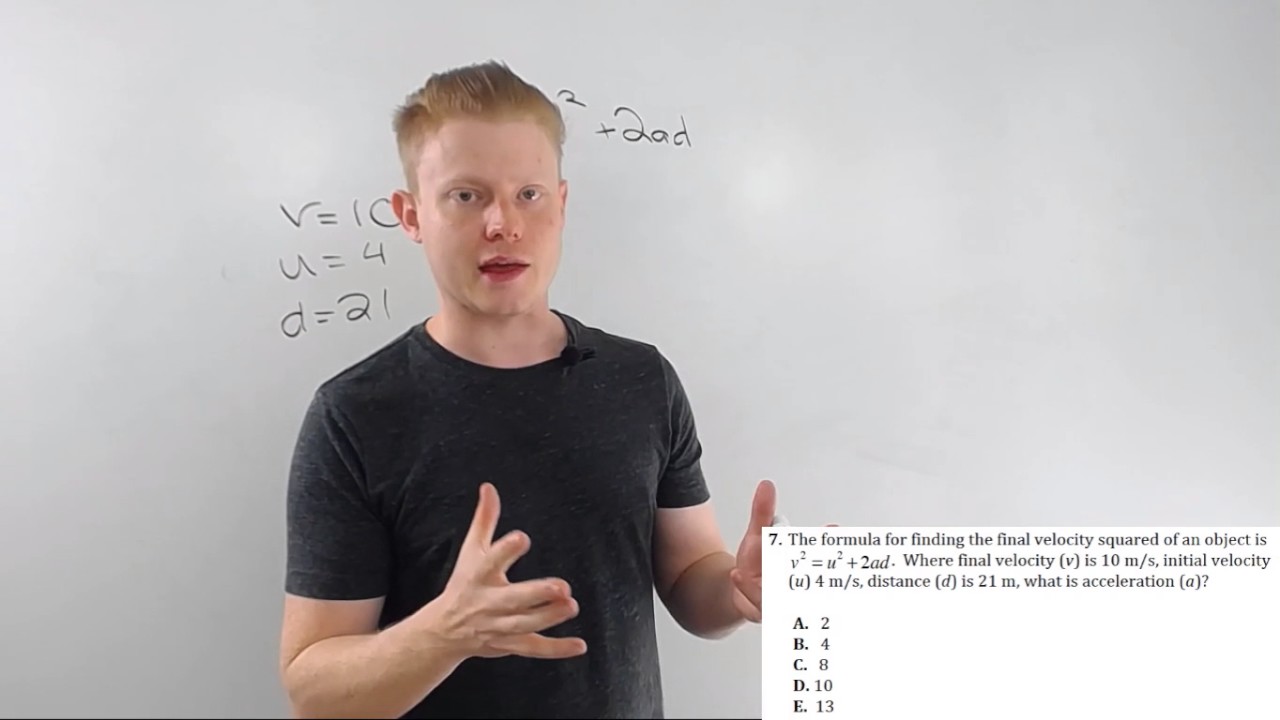 ACT Math:  How to Solve Plug-In Algebra Problems