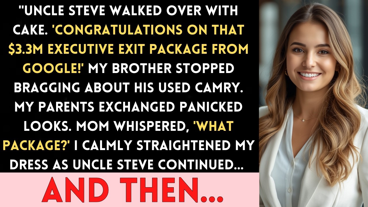 At Mom's 60th Birthday, Uncle Steve Asked About My '$3.3M Exit Package.' My Parents Went Silent.