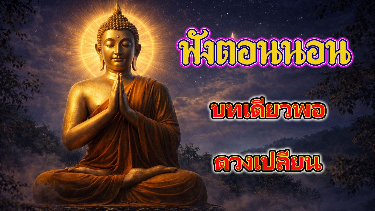 คืนนี้แค่ฟังธรรมะ 1 บทก่อนนอน...พรุ่งนี้เช้าคุณอาจได้รับสิ่งดีๆ โดยไม่คาดคิด