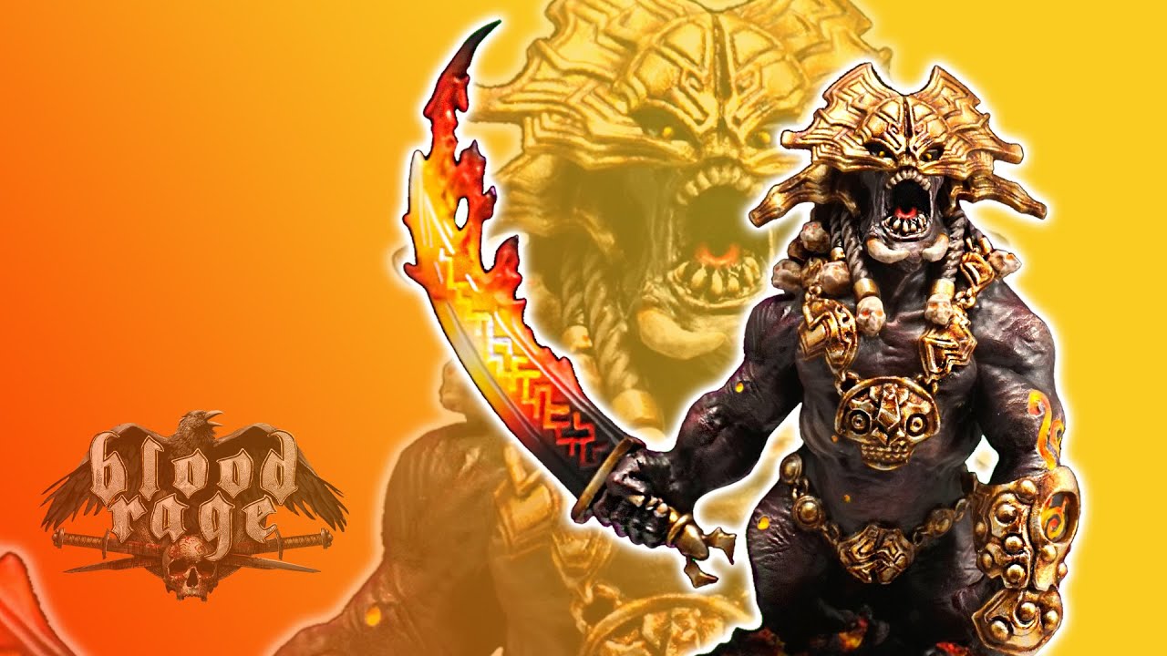 Painting the FIRE GIANT! Check out that FLAME SWORD! // CMON Blood Rage - Fire Giant