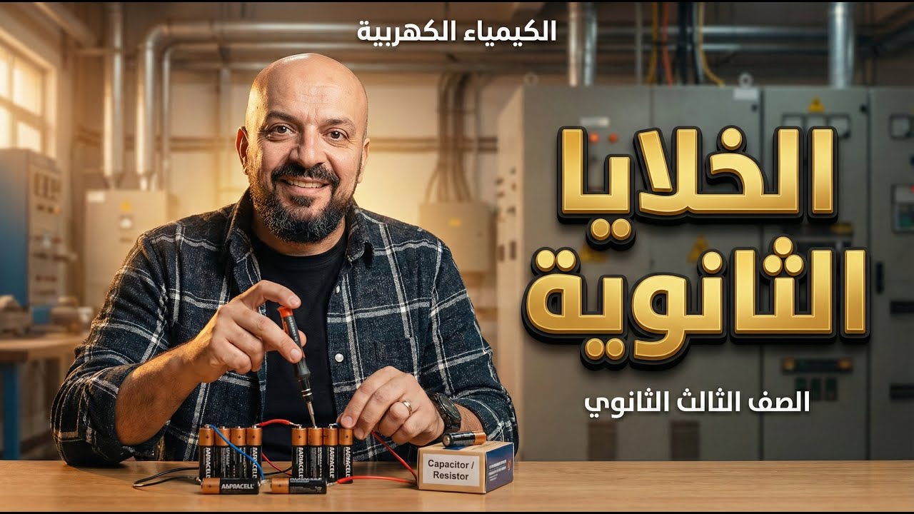 كل ما تحتاجه عن الكيمياء الكهربية والخلايا الثانوية في منهج الكيمياء للصف الثالث الثانوي