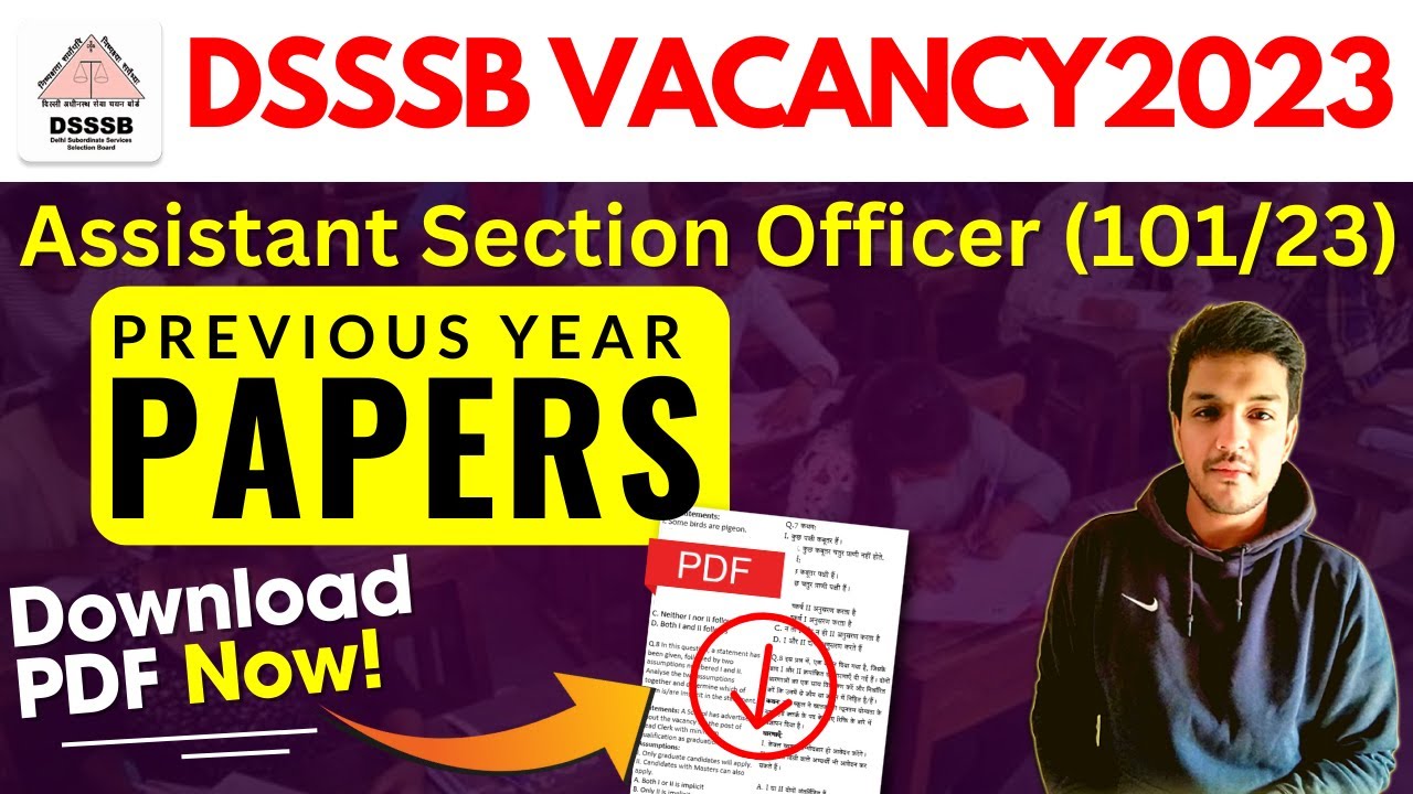 DSSSB 2023 | Assistant Section Officer Recruitment | Previous Year Papers | How to Prepare
