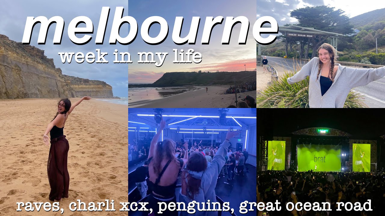 MELBOURNE WEEK IN MY LIFE 2025 | raves, music festivals, great ocean road, + more