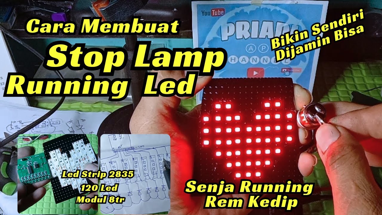 Cara Membuat Lampu Stoplamp Running Led di Motor Mio M3