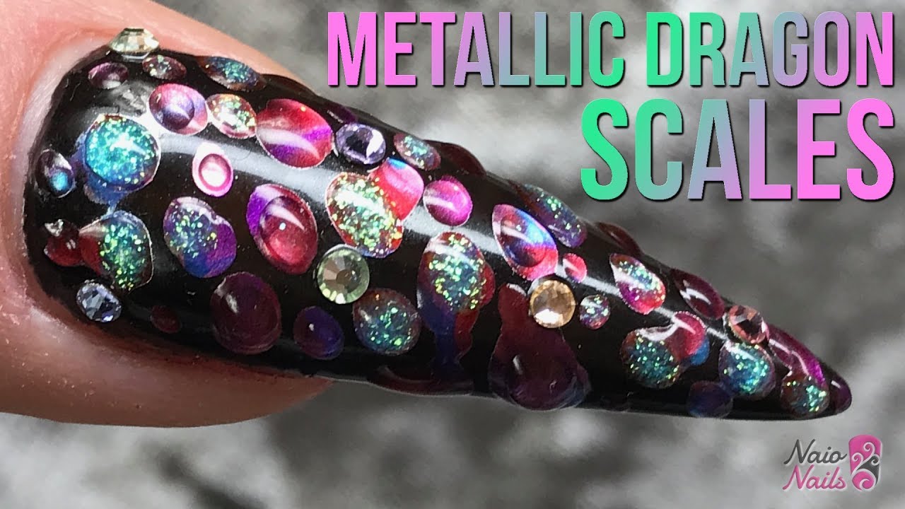 Metallic Dragon Scale Nail Design - Quick & Easy Tutorial