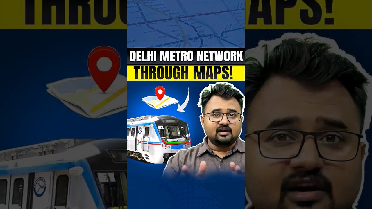 Delhi Metro Network Explained #shorts #upsc #delhimetro #dmrc