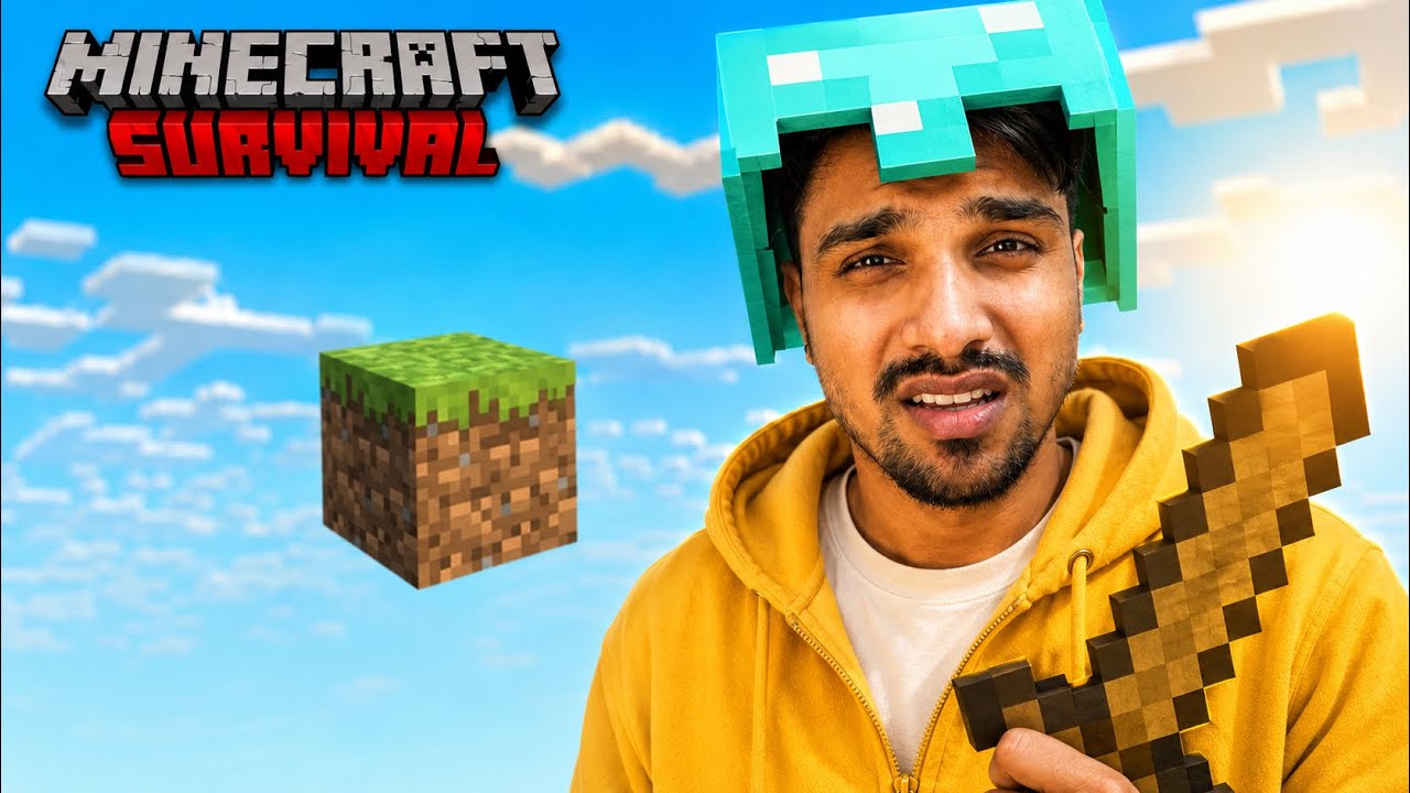 I PLAYED MINECRAFT ONE BLOCK AFTER 2 YEARS 🤣