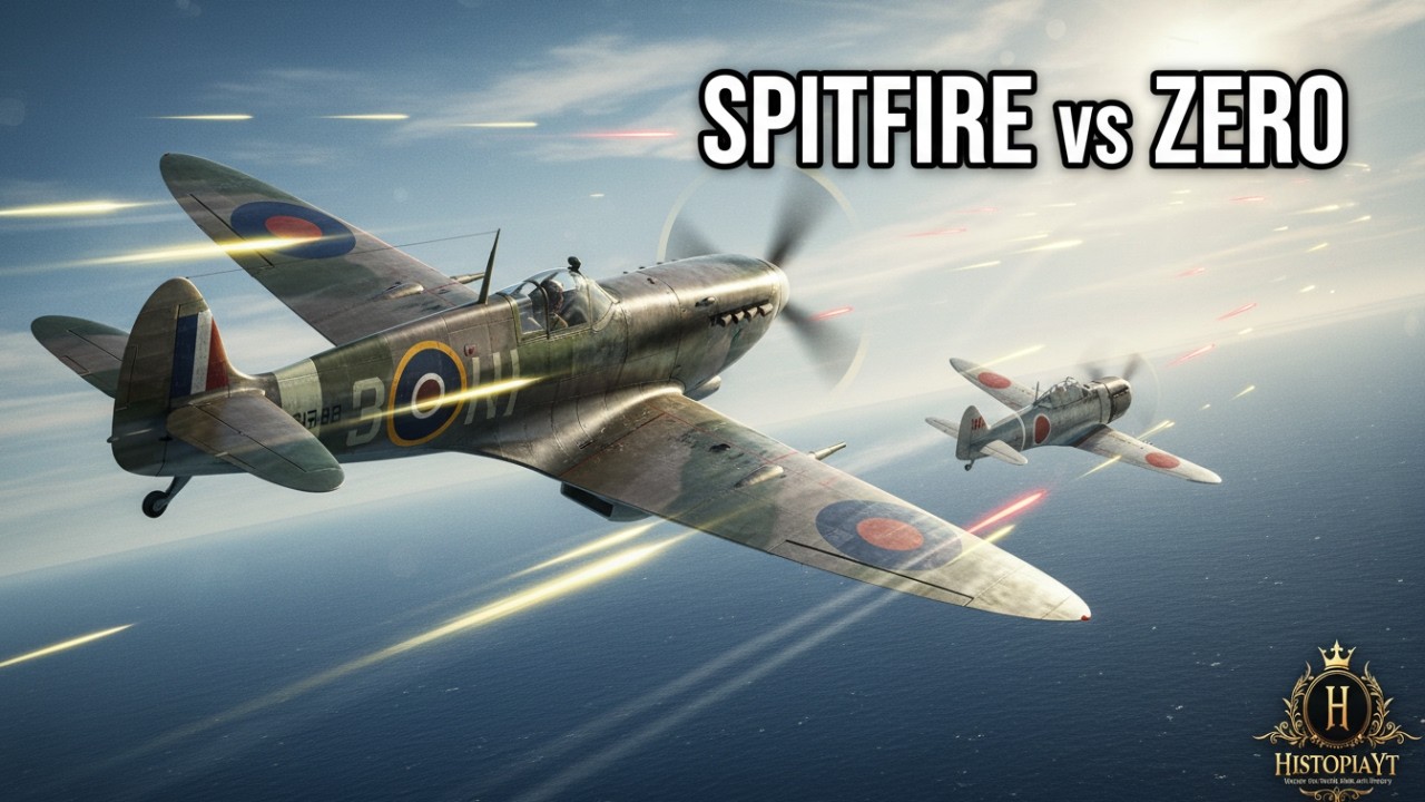 What Unfolded When SPITFIRE Clashed with Zero in WW2