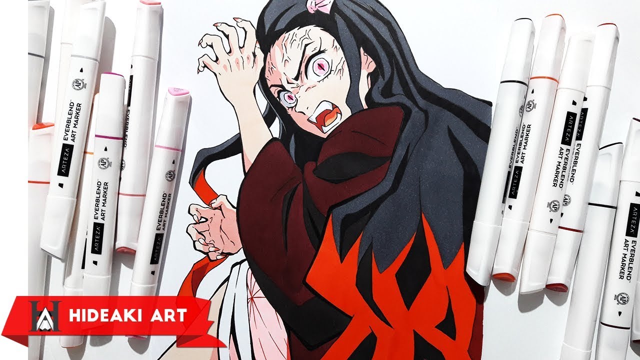 Speed Drawing Nezuko Kamado || Demon Slayer