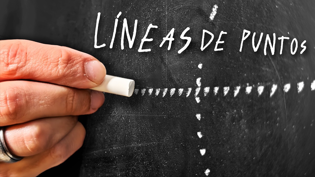 El Secreto para hacer líneas de puntos PERFECTAS con tiza