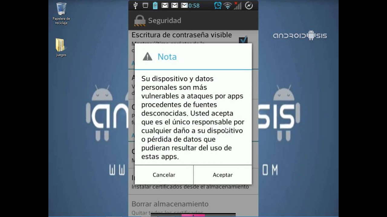Descarga e instalación de la nueva versión del Play Store para Android