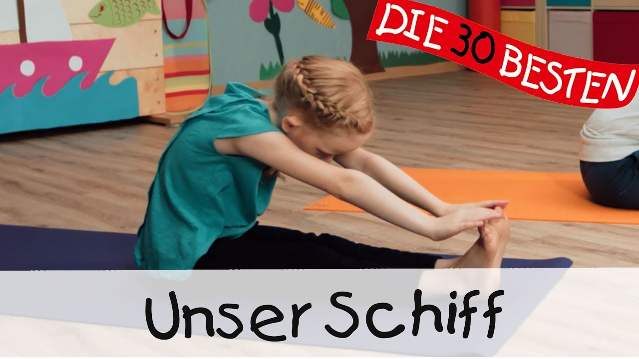 🙏🏼 Unser Schiff - Yoga Bewegungslieder für Kinder || Kinderlieder