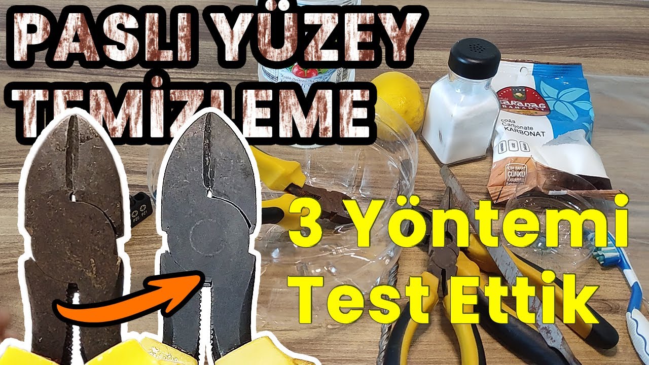Paslı Yüzey Temizleme Yöntemleri | Beyaz Sirke, Limon, Tuz, Karbonat ile Pas Nasıl Temizlenir
