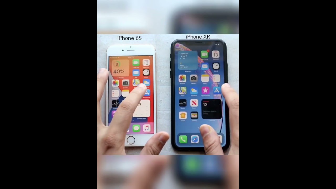 So s&aacute;nh tốc độ IPHONE XR vs IPHONE 6s