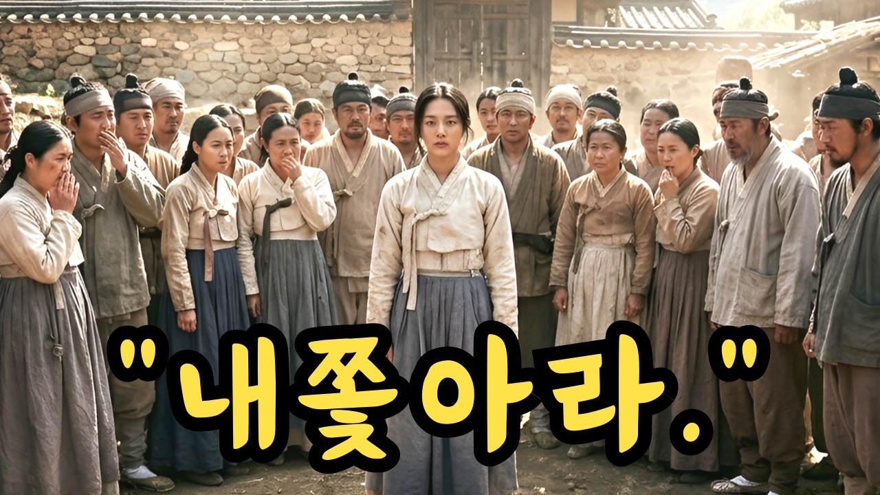 과부를 내쫓은 그날 밤, 마을에 이상한 일이 벌어졌다.