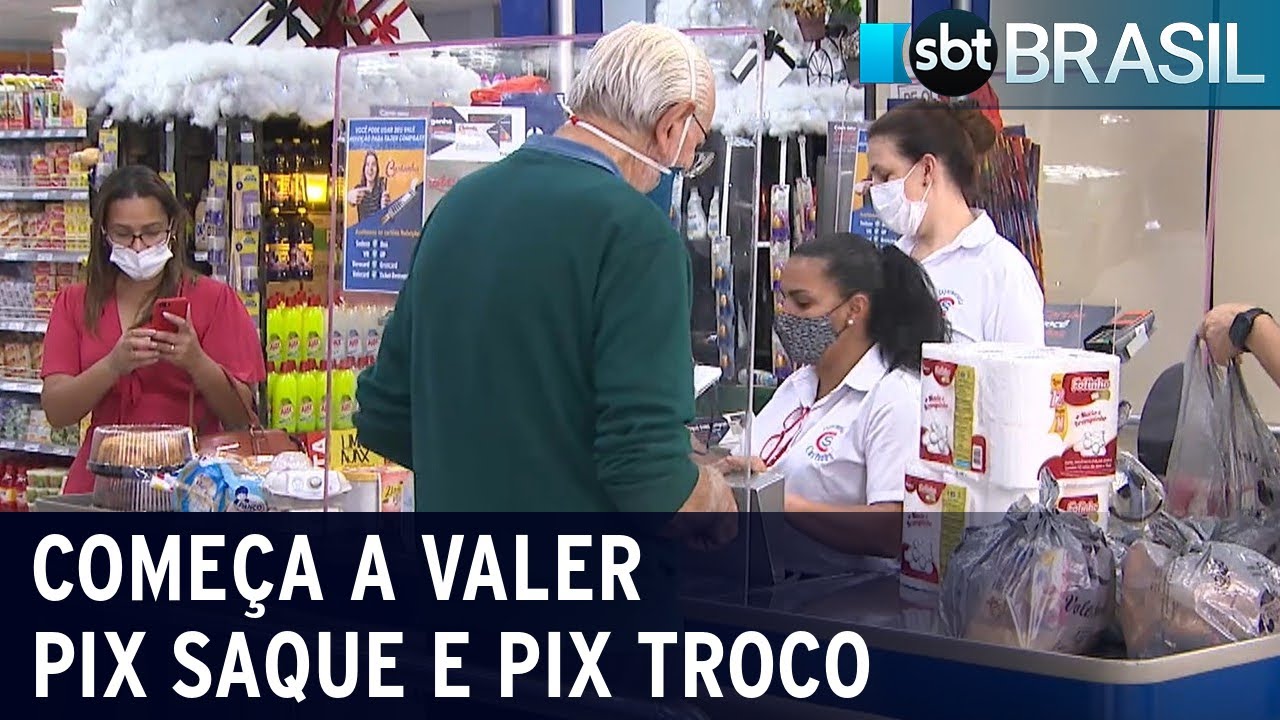 Pix Saque e Pix Troco come&ccedil;am a valer no Brasil | SBT Brasil (29/11/21)