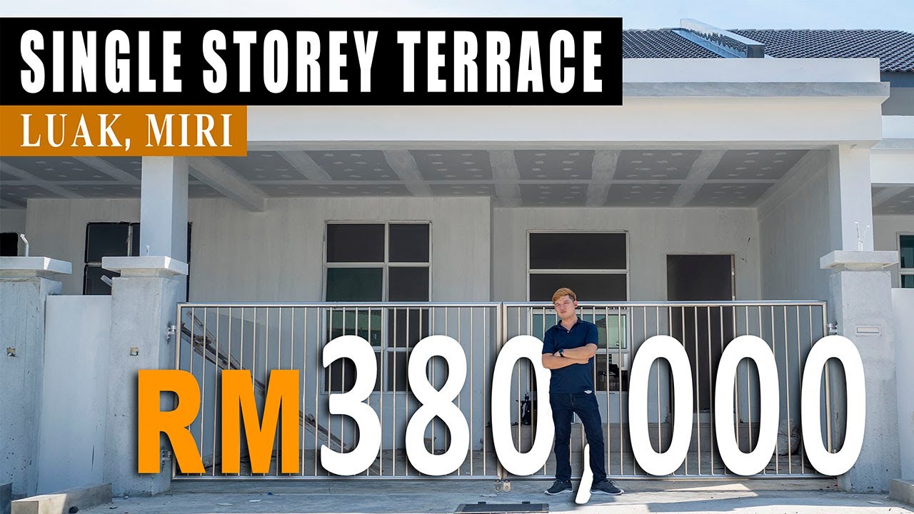 RM 38万单层排屋 ESPLANADE LUAK | Single Storey Terrace House Luak Miri for sale | Sarawak|【来看屋子 HOUSE#2】