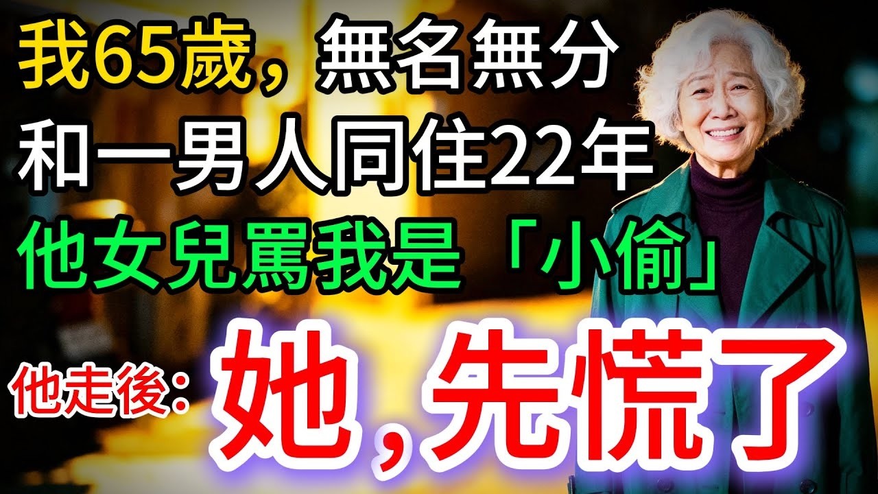我65歲，和他同住22年，他女兒罵我是小偷，我沒說話，只拿出1木盒，她，慌了