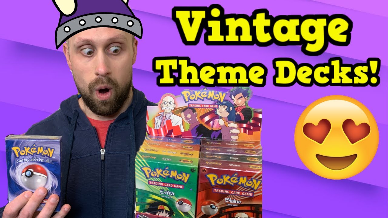 Vintage Pokémon Theme Deck Collection! What Are They Worth?