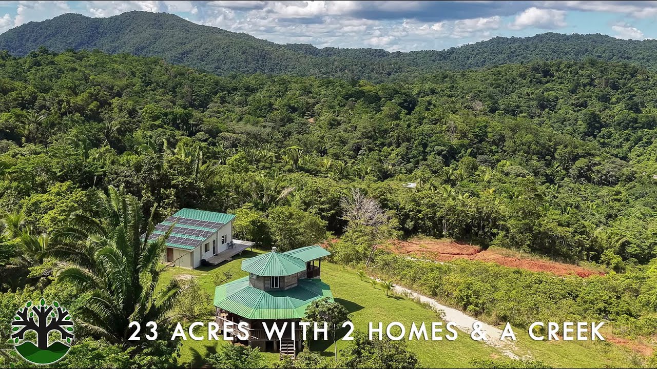 23 Acres off the Hummingbird Hwy | Multiple Homes + Creek Frontage