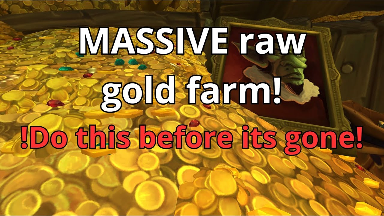 MASSIVE raw GOLD farm! Hurry before its gone!! *PATCHED*