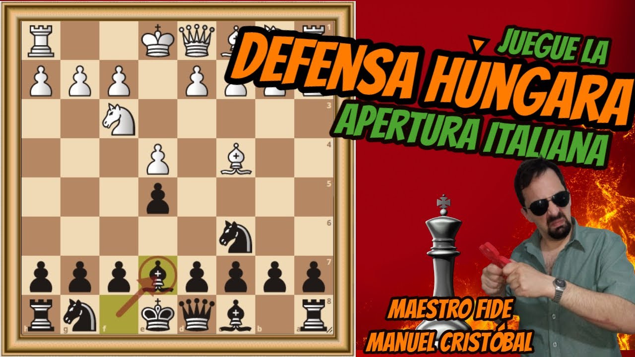 DEFENSA HUNGARA contra la APERTURA ITALIANA | Ajedrez simple! ⭐