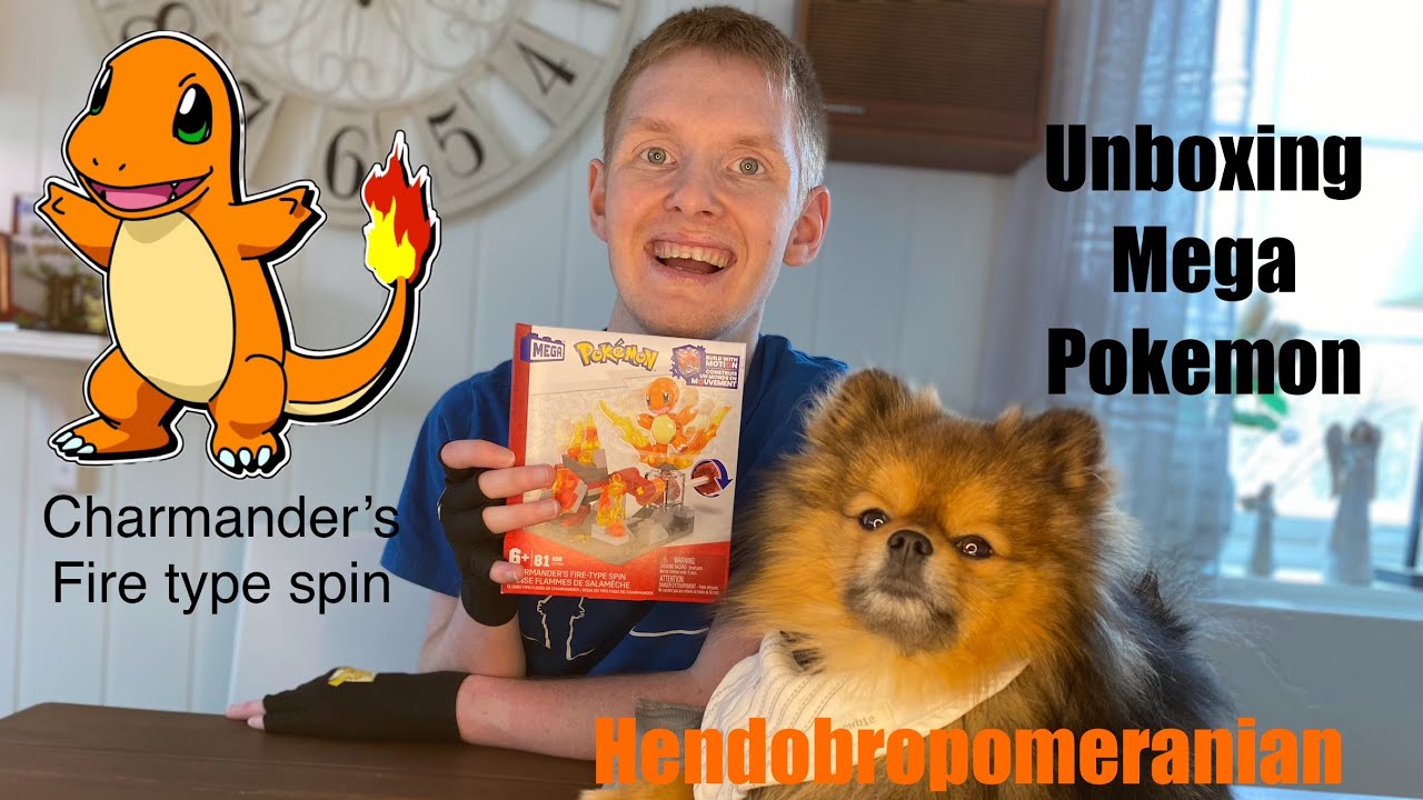 FUNNY UNBOXING  WITH MY DOG POKEMON CHARMANDER 