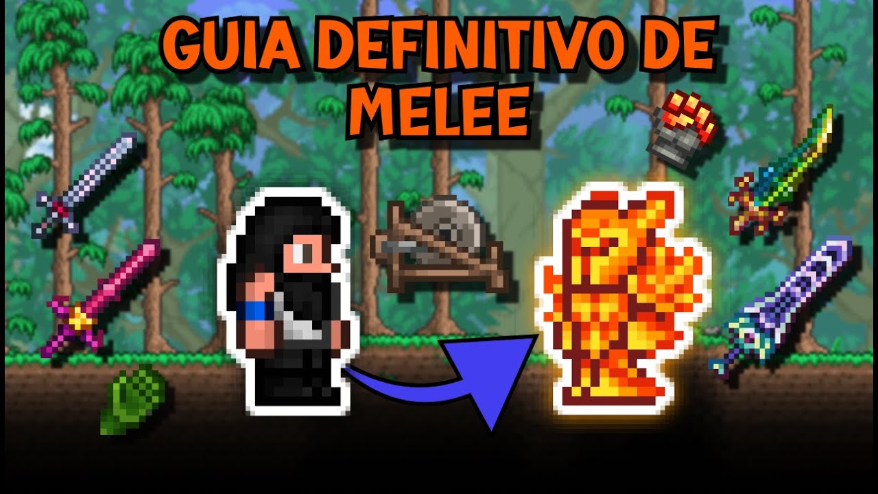GUIA DE PROGRESS&Atilde;O DEFINITIVO DE MELEE NO TERRARIA 1.4.4.9!