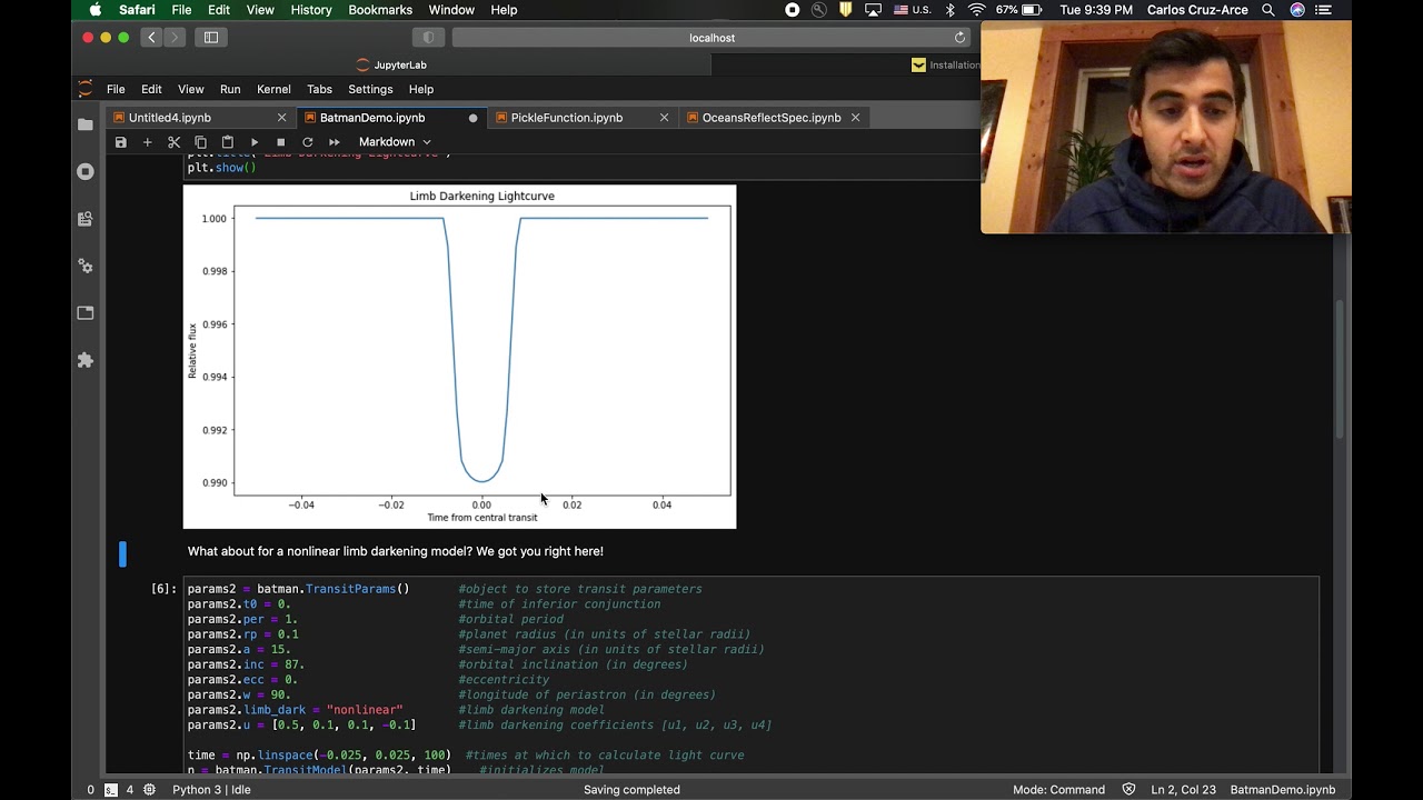 BATMAN: A Python Package for Fast Calculation of Exoplanet Transit Light Curves