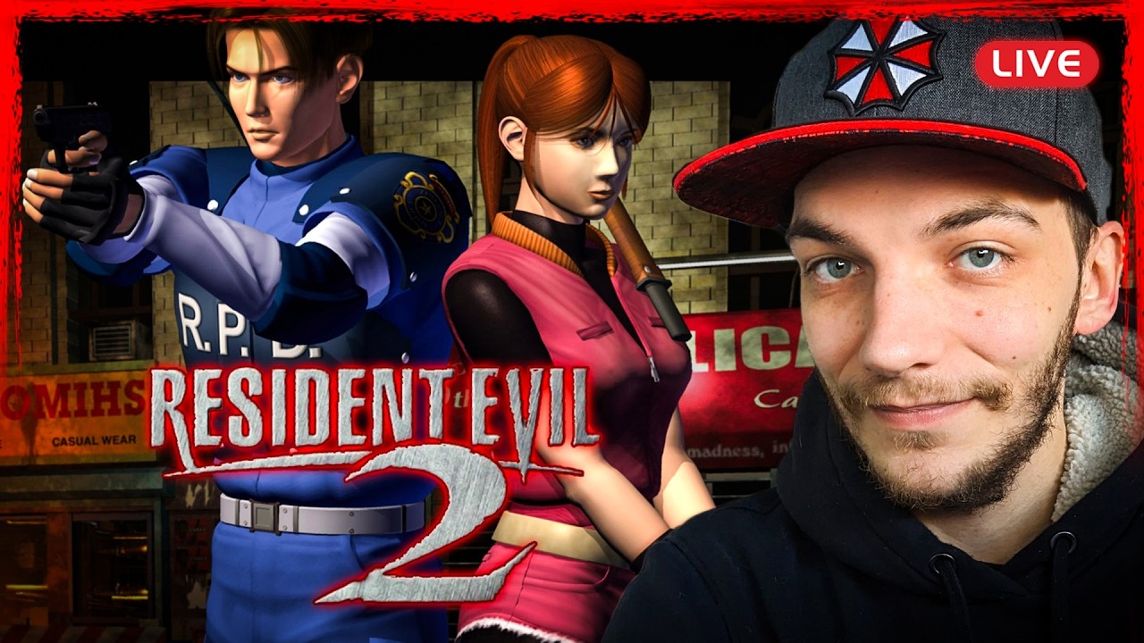 🔴Resident Evil 2 1998 Leon Playthrough! LIVE