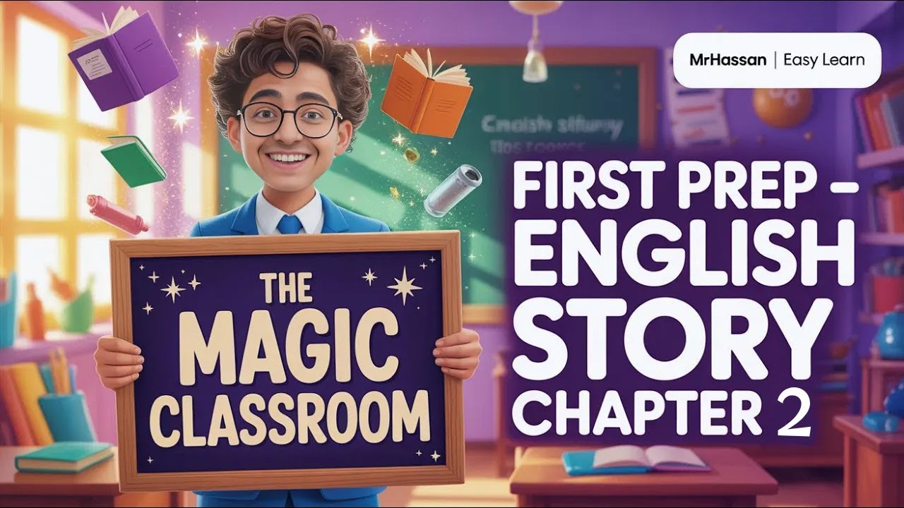 قصة The Magic Classroom | أولى إعدادي إنجليزي ترم أول 2026 | المنهج الجديد – الفصل التاني