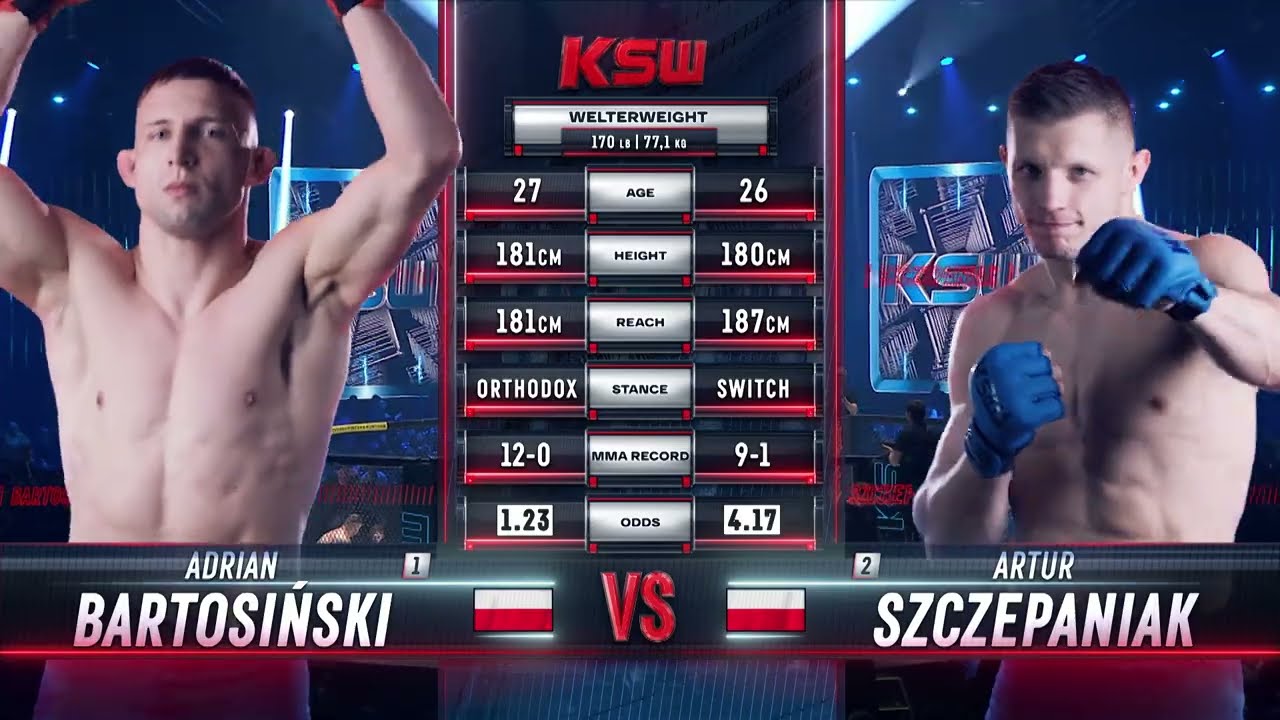 KSW Free Fight: Adrian Bartosiński vs. Artur Szczepaniak - Darmowa walka XTB KSW 89