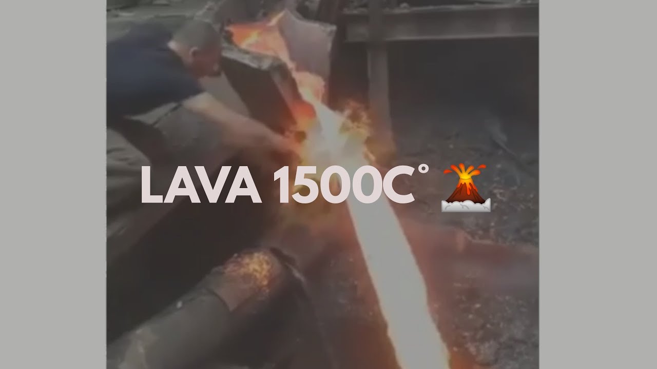 1500c&deg; Lava di sentuh dengan Tangan Kosong