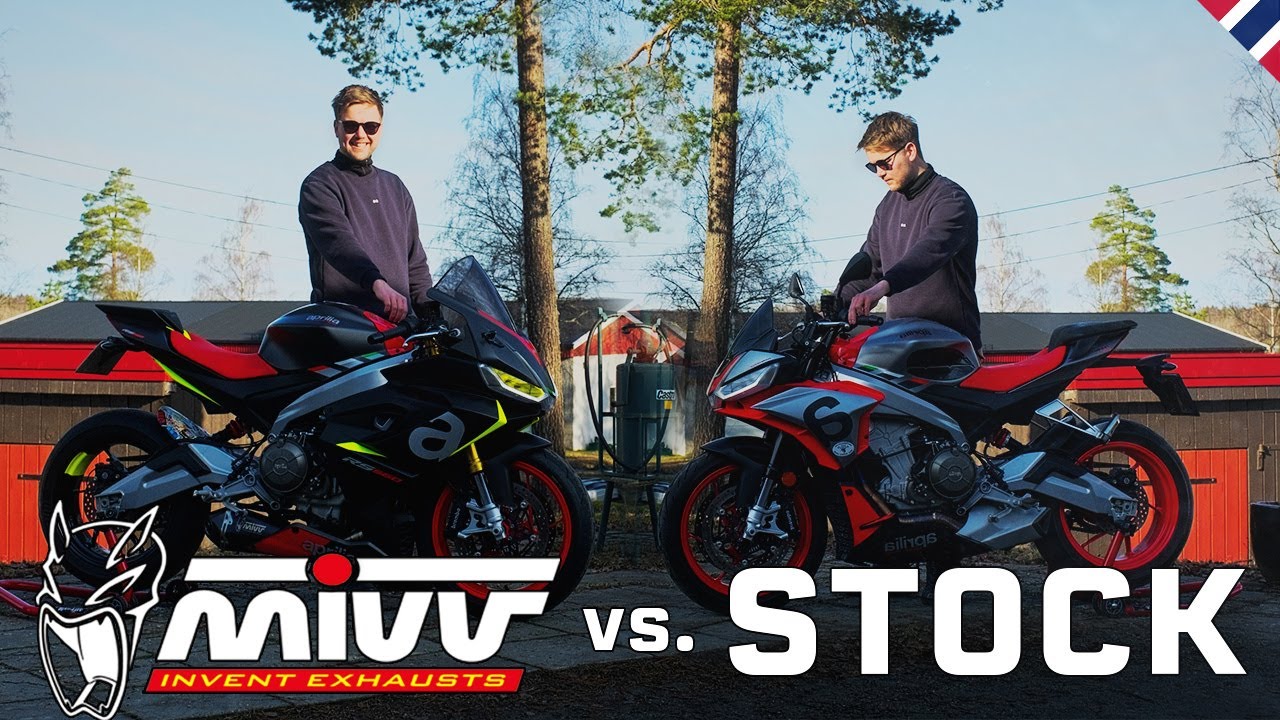 Mivv Delta Race vs. Stock exhaust - Aprilia RS660