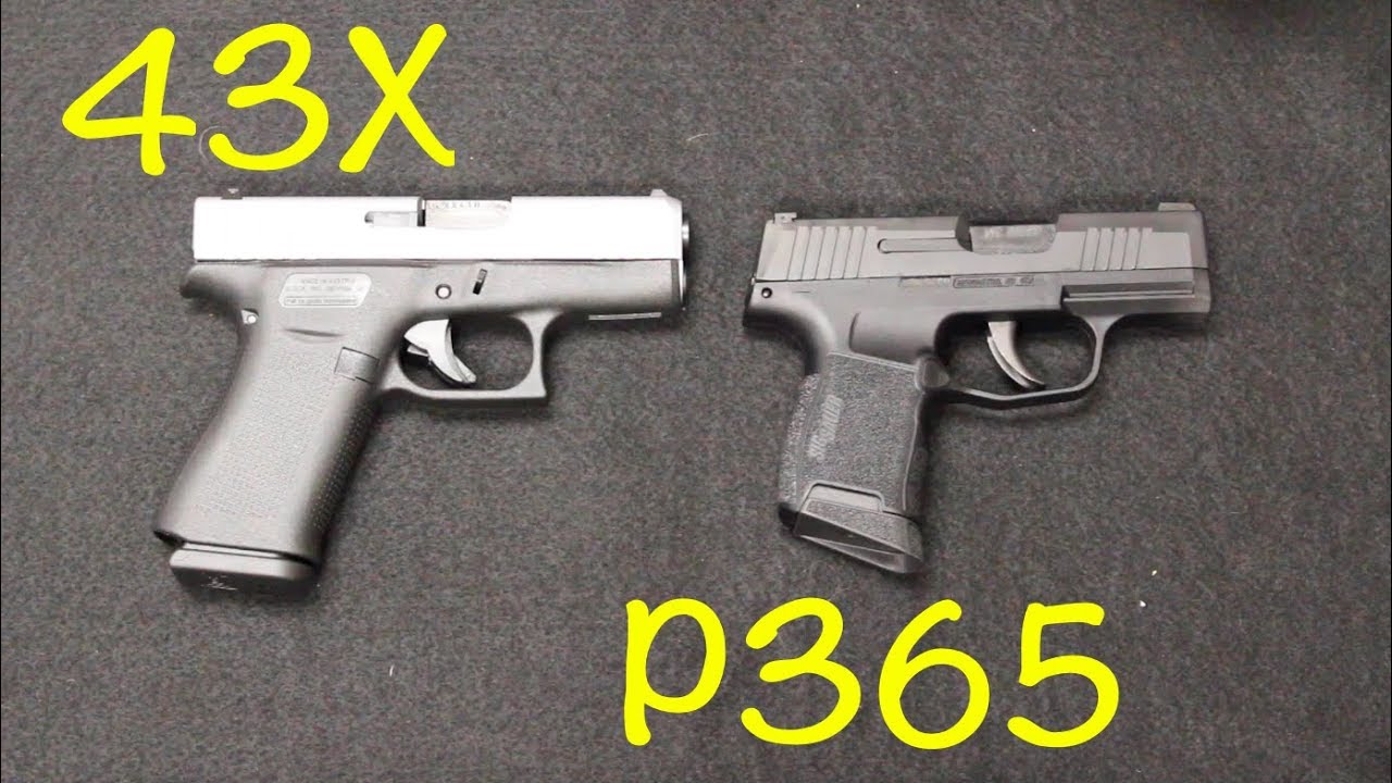 Glock 43X vs Sig P365
