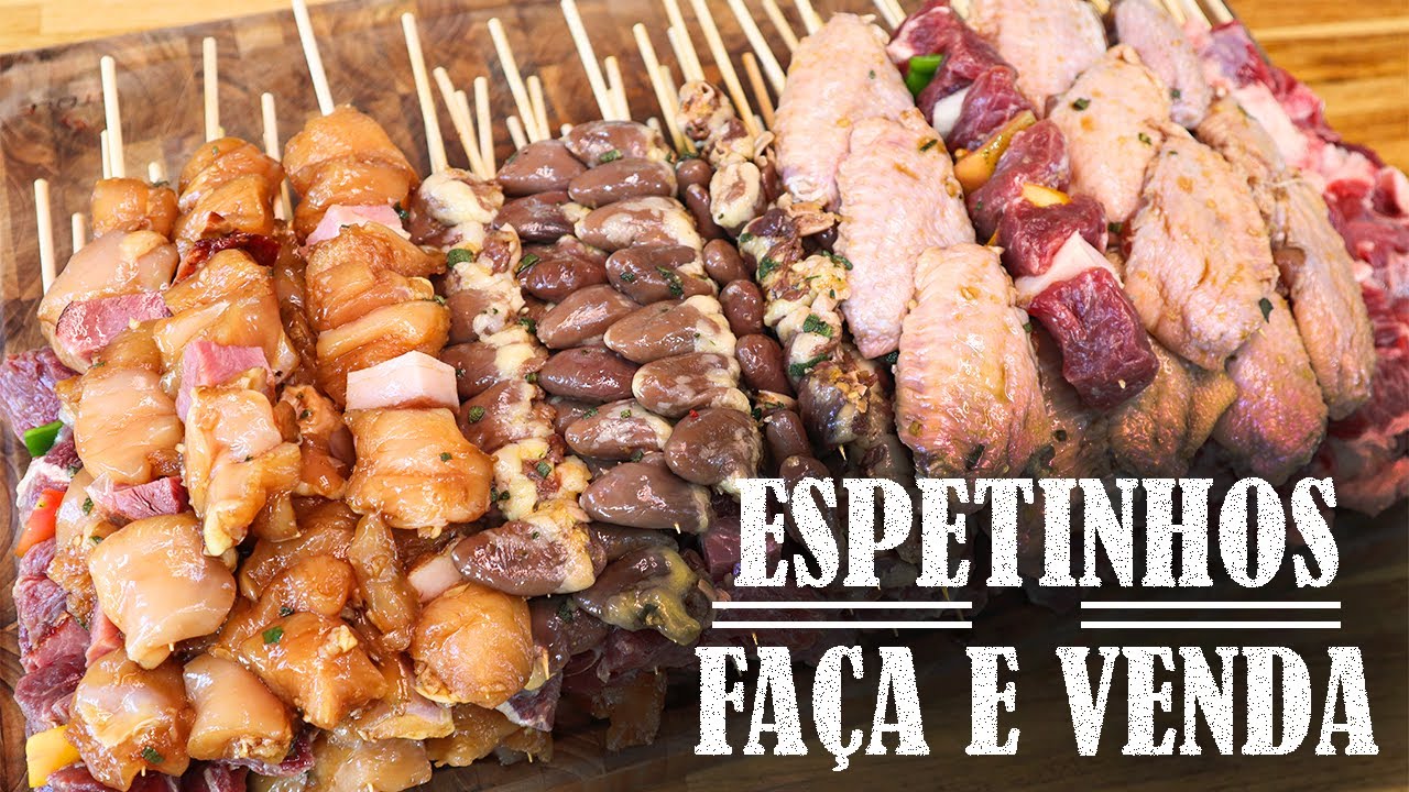 ESPETINHOS PARA CHURRASCO I 6 SABORES QUE MAIS VENDEM I DICAS E TRUQUES I Família Gourmet