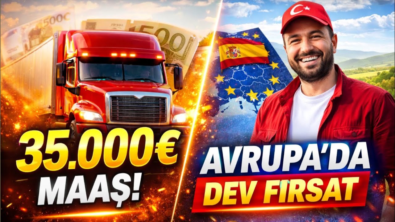 Avrupa’da Büyük Fırsat! Türk Şoförlere 35.000€ Maaş – İspanya Resmi Alım Başlattı!